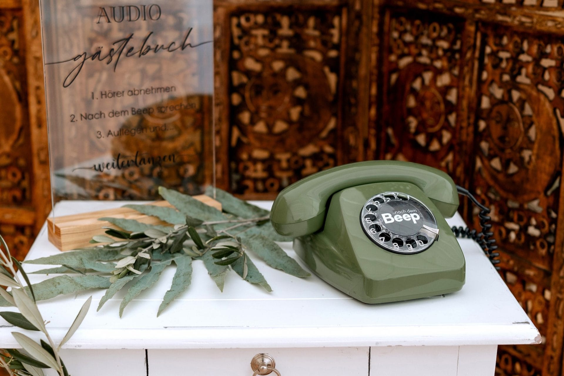Telefon als Gästebuch Alternative zur Hochzeit
